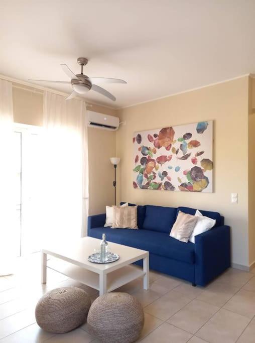 Blue -Spacious 1Bdr Corner Flat/Balcony/View Apartment Атина Екстериор снимка